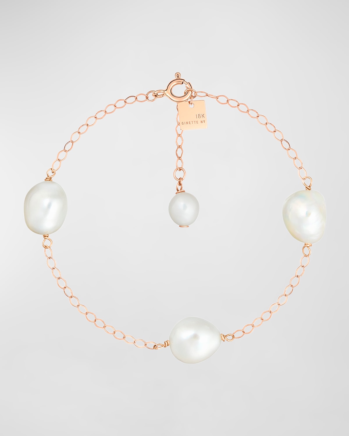 Bead Chain Bracelet with Pearls