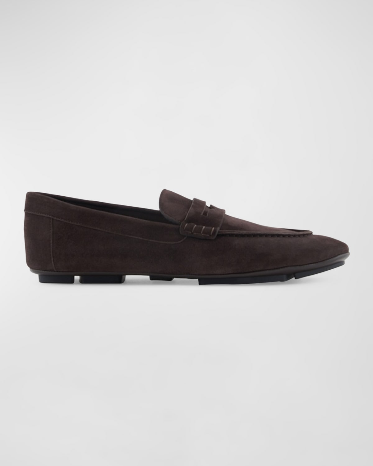 Men's Suede Driver Penny Loafers