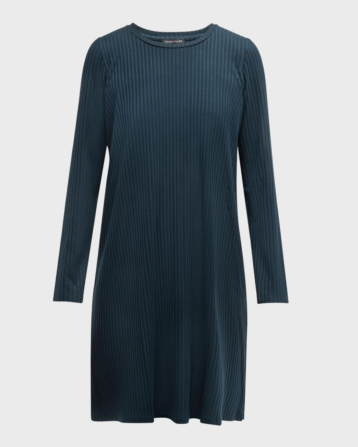 Eileen Fisher Ribbed Crewneck Shift Dress Smart Closet