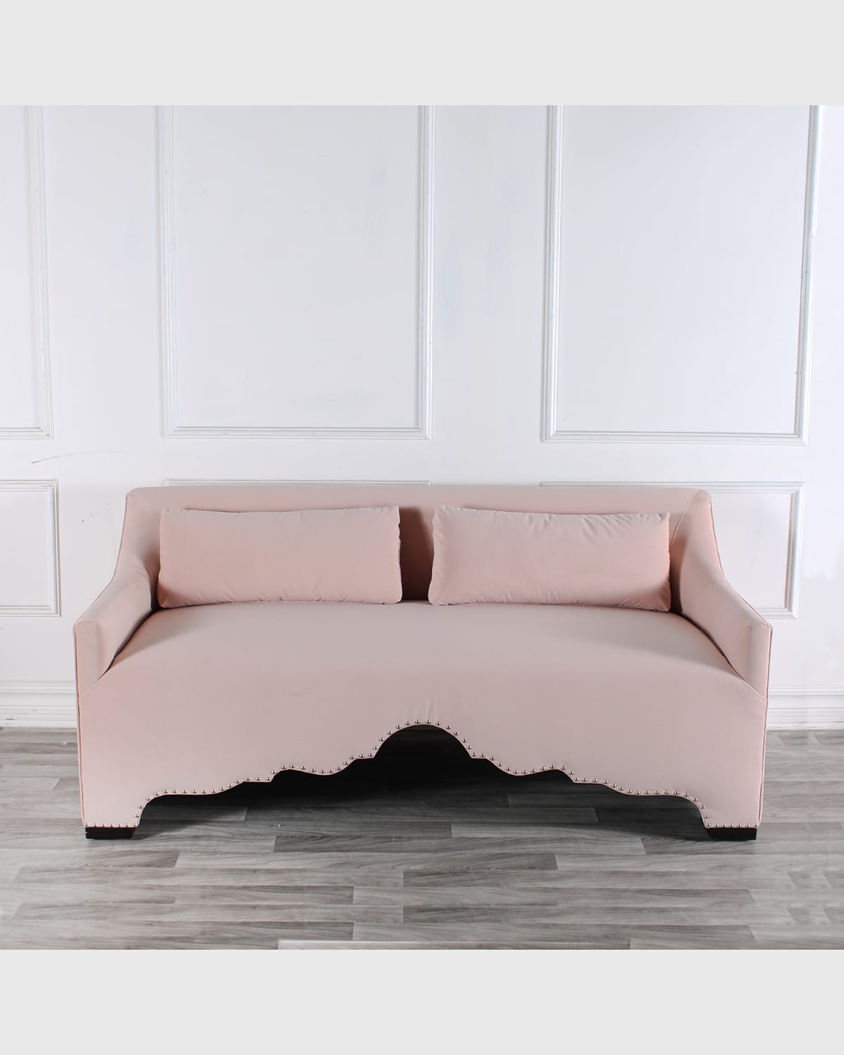 Peninsula Home Collection Adeline Velvet Sofa, 74" In Pink