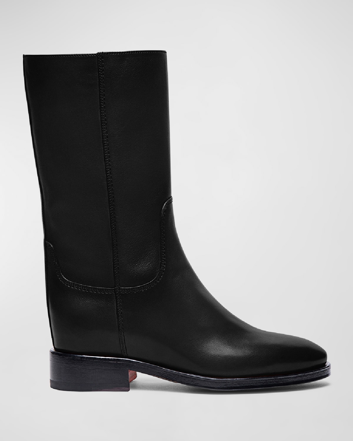 Fleeces Leather Mid Boots