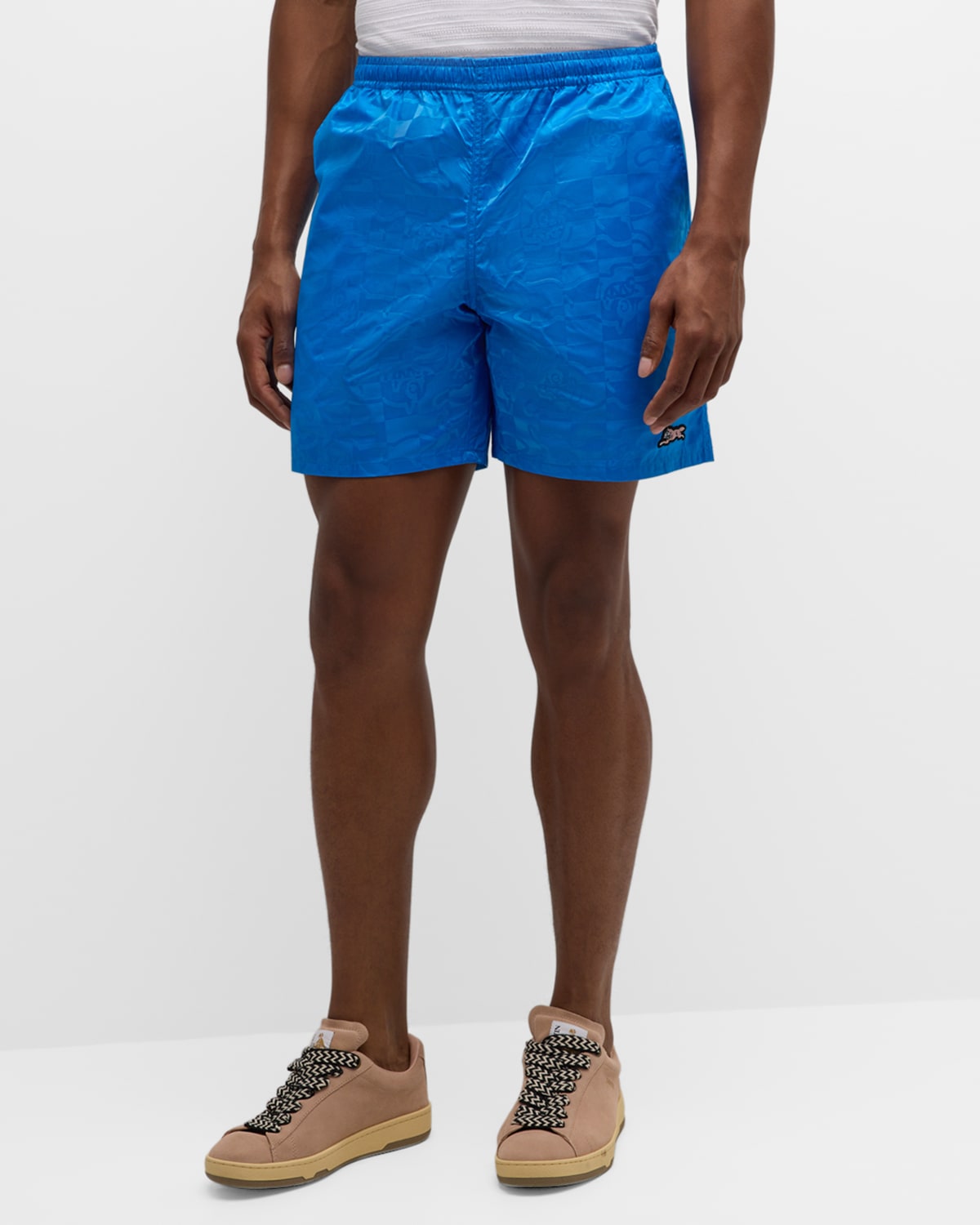 Icecream Men's Printed Running Shorts In Blue