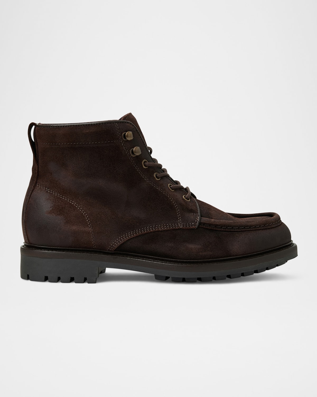 Men's Scotty Faux Fur-Lined Leather Lace-Up Boots