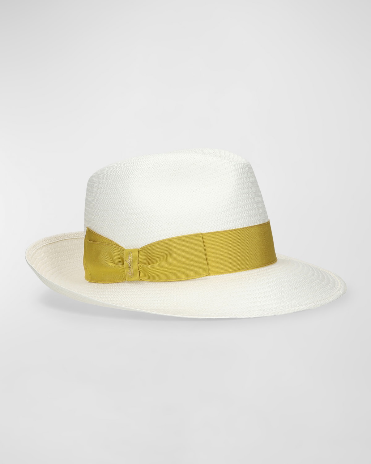 Guilietta Panama Fedora With Grosgrain Bow Band