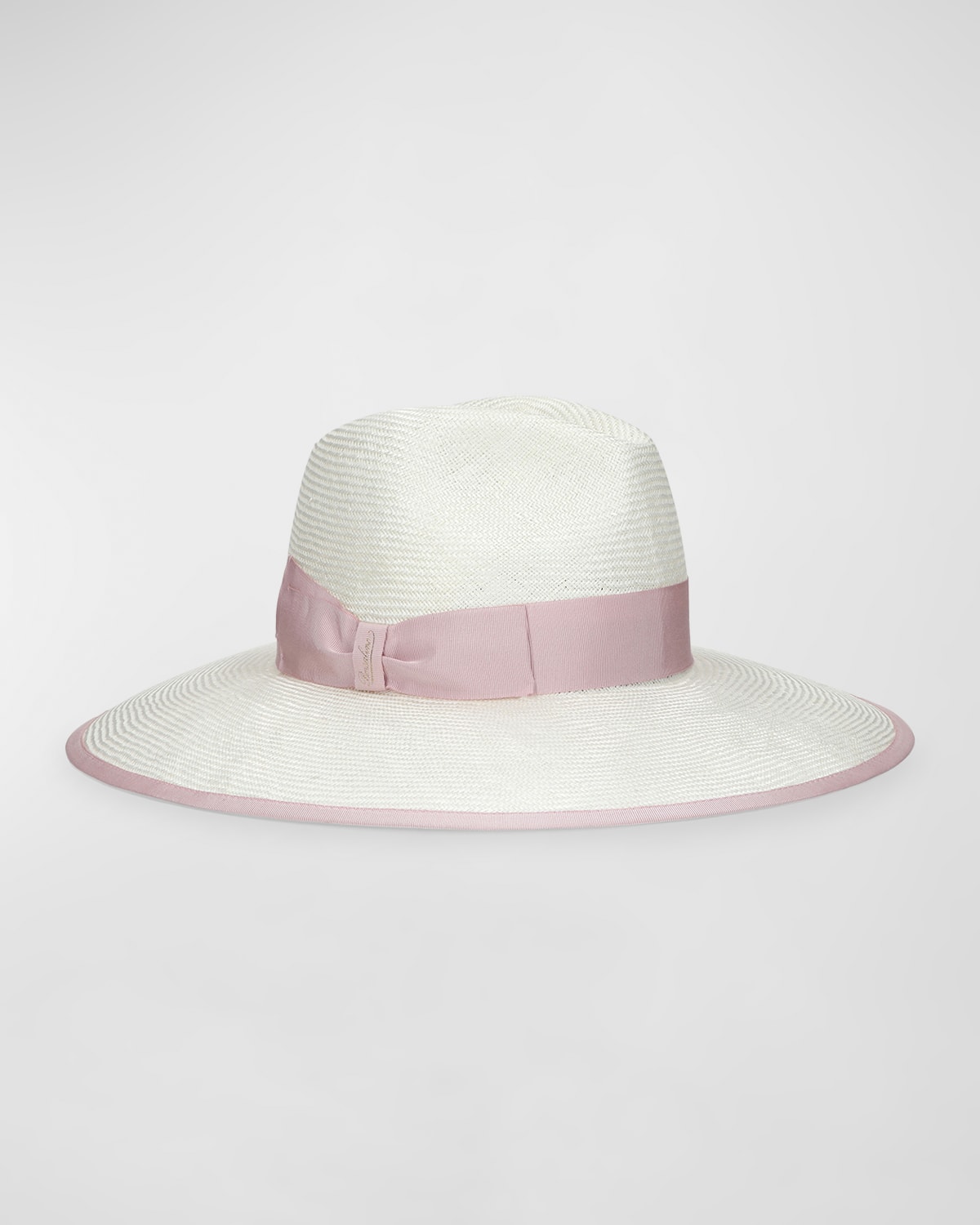 Sophie Two-Tone Straw Large Brim Hat