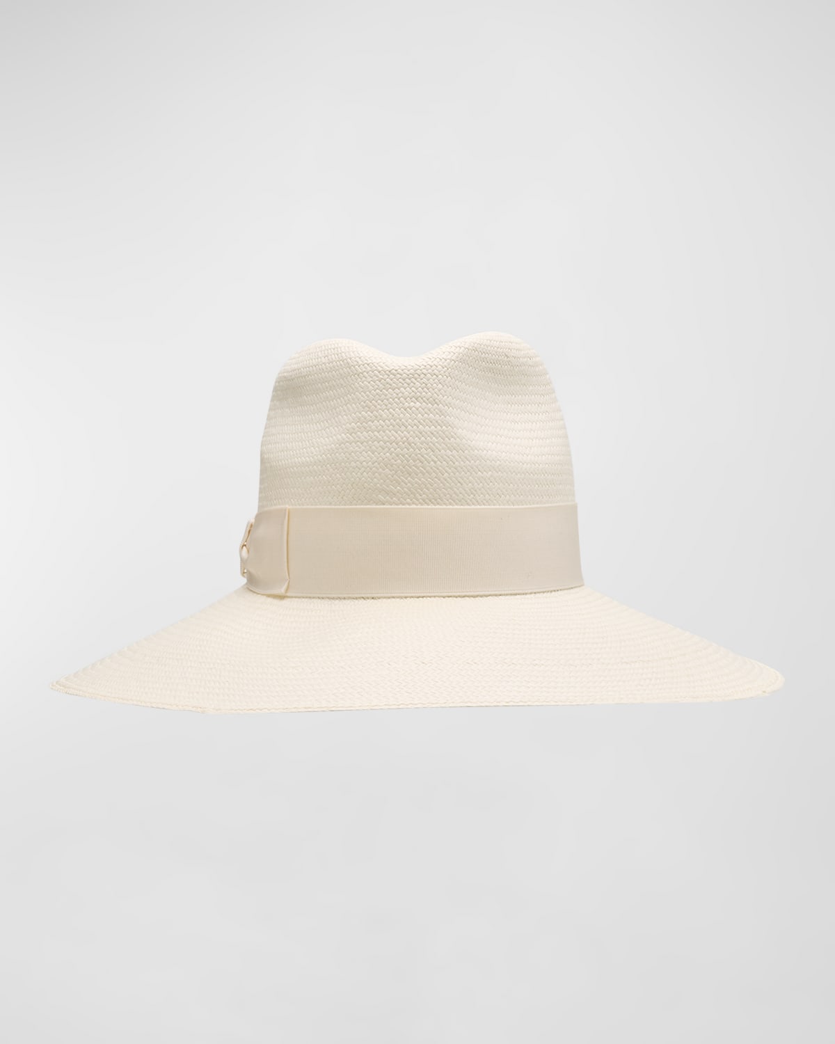 Sophie White Straw Large Brim Hat