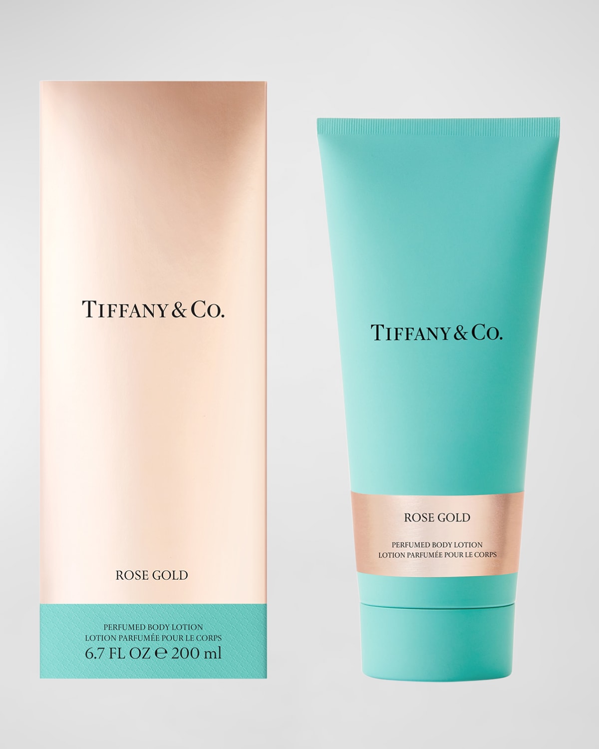 Tiffany & Co Rose Gold Body Lotion, 6.7 Oz. In White
