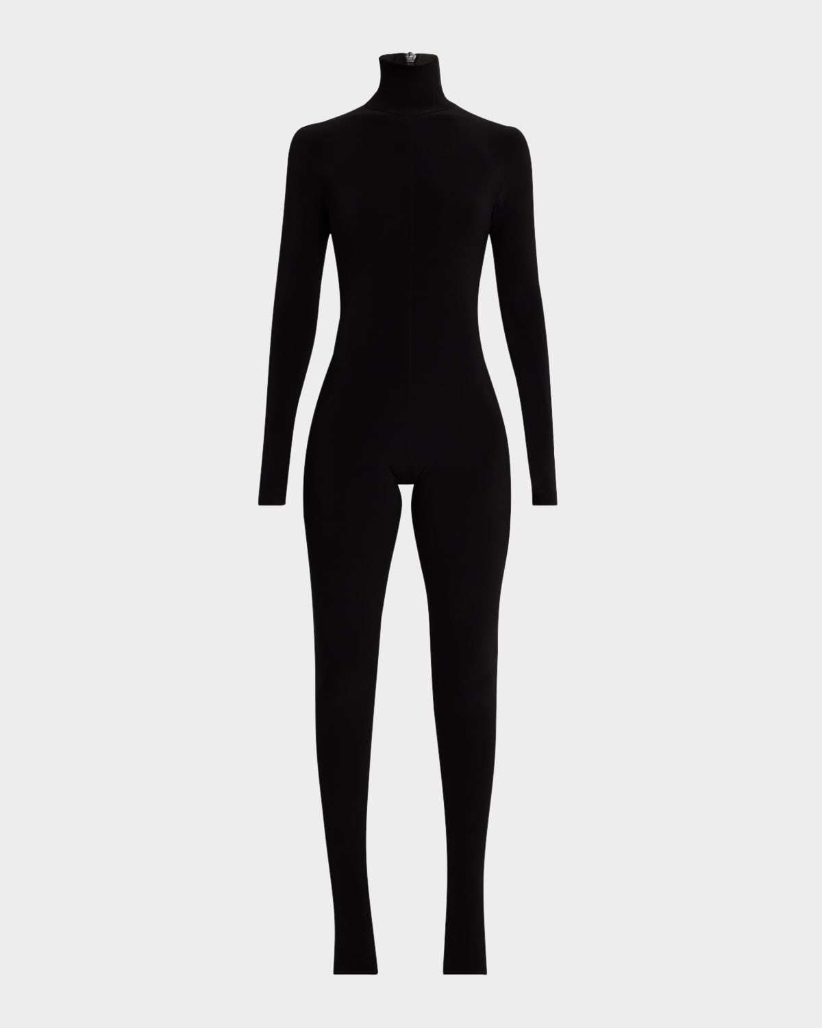Norma Kamali Mock Neck Catsuit In Black