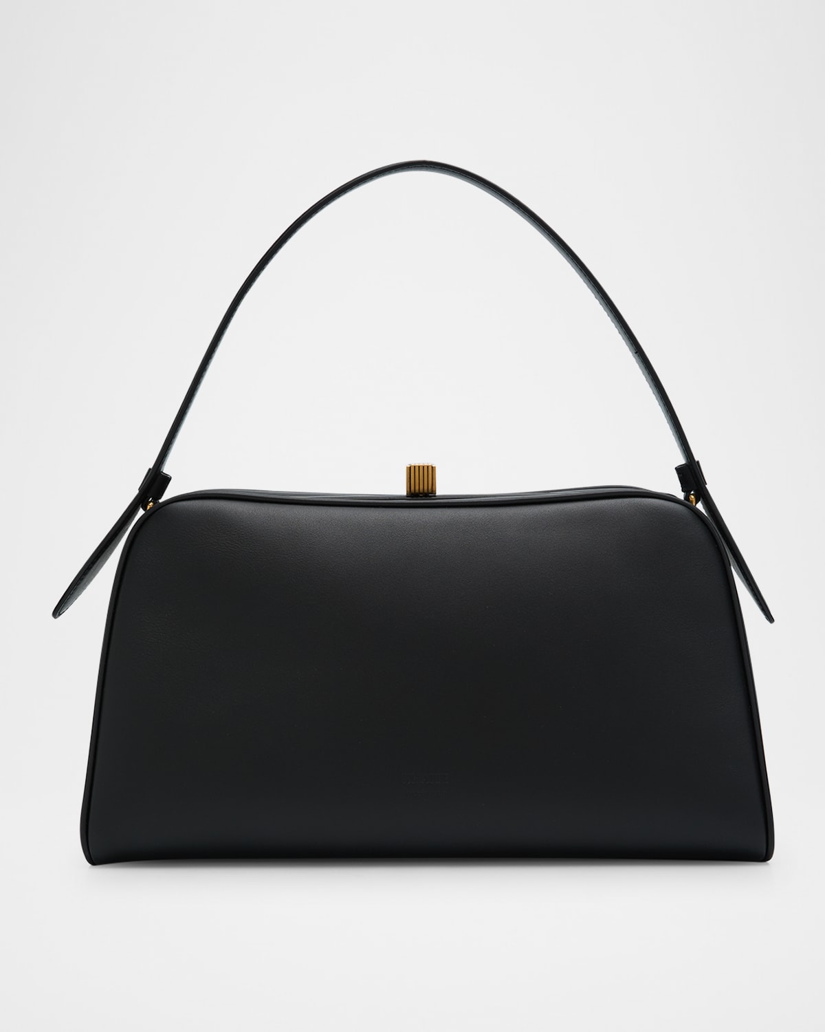 Khaite Cate Calfskin Leather Top-handle Bag In Black