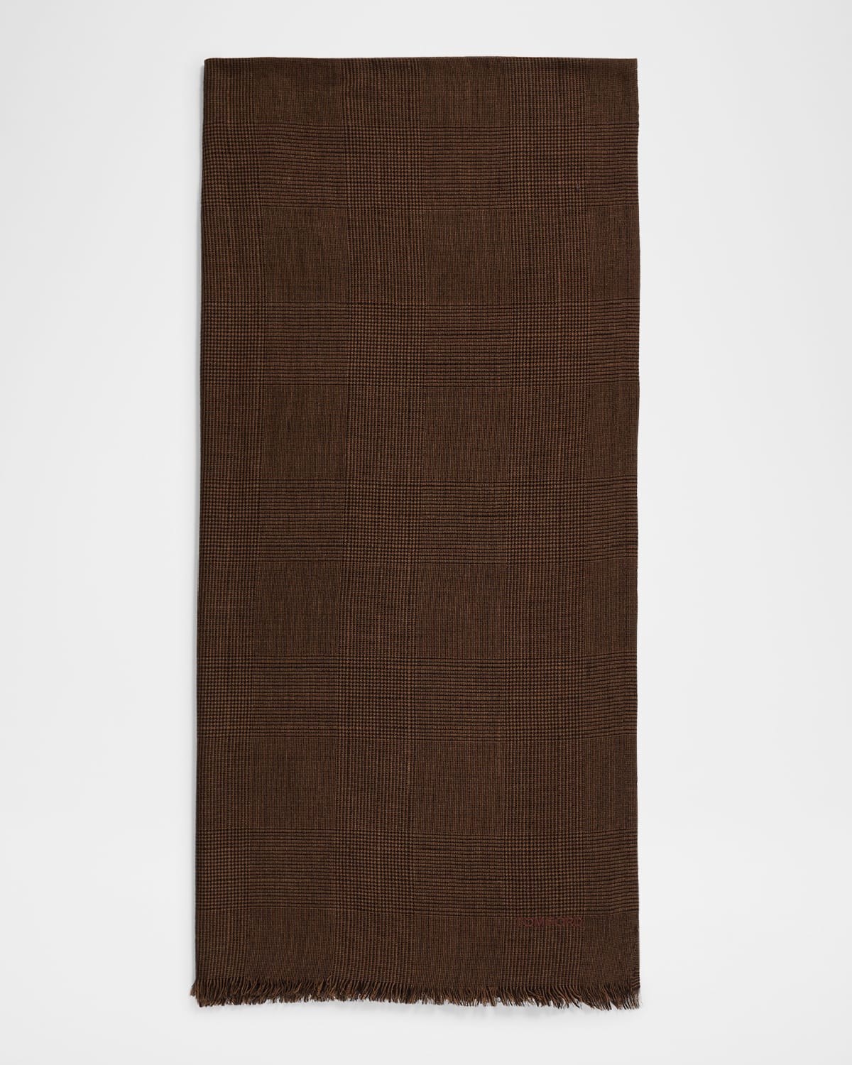 Men's Wool Prince Of Wales Scarf