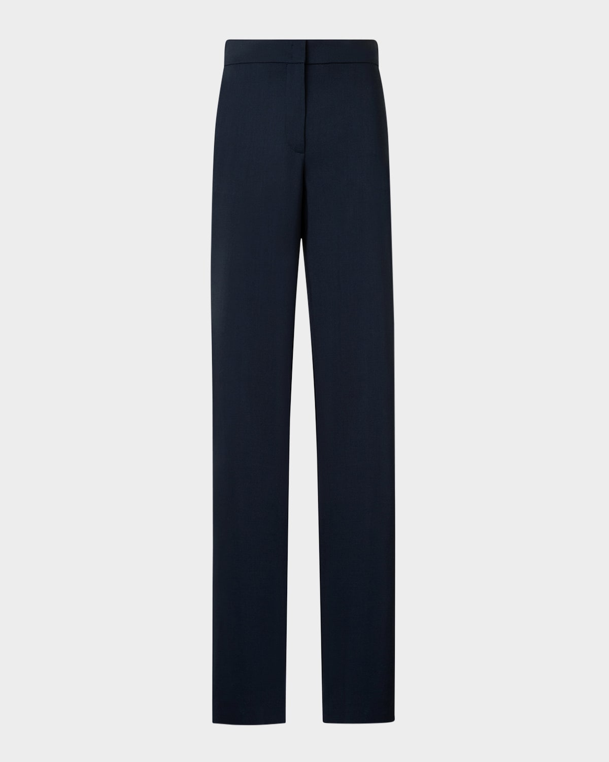 Marla Cool Wool Straight-Leg Elastic-Waist Pants