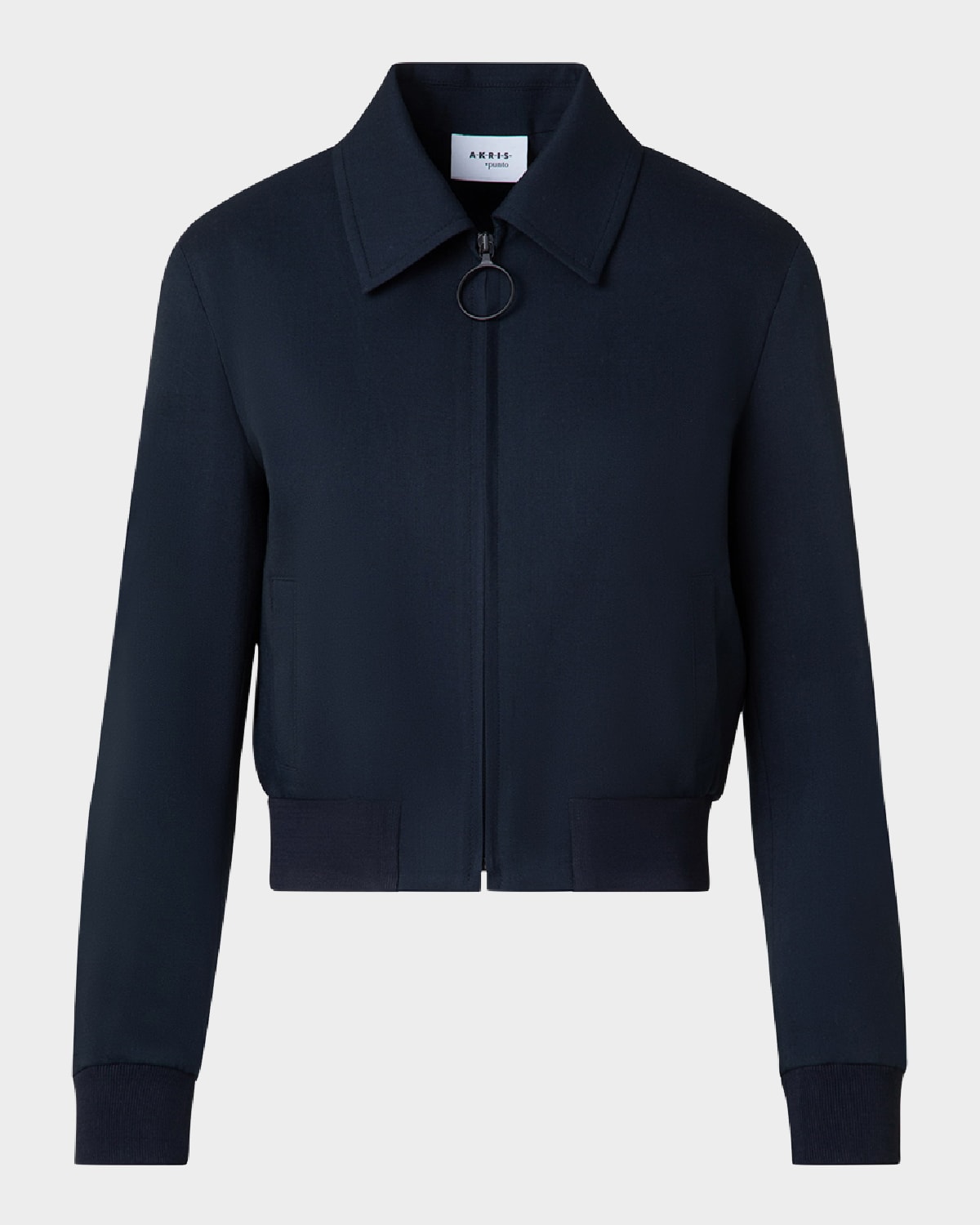 Cool Wool Collared Bomber Jacket