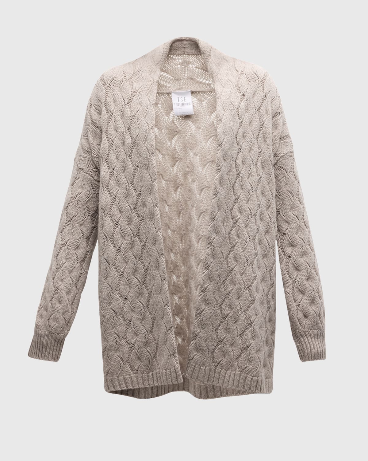 Cashmere Oversized Cable-Knit Cardigan