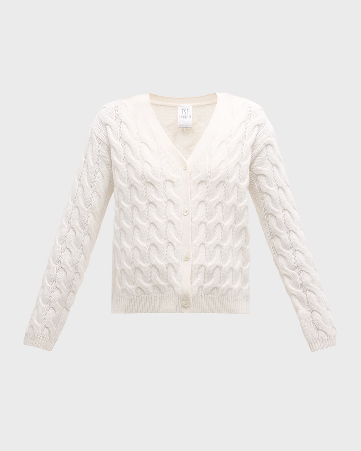 Cashmere Cable-Knit Cardigan