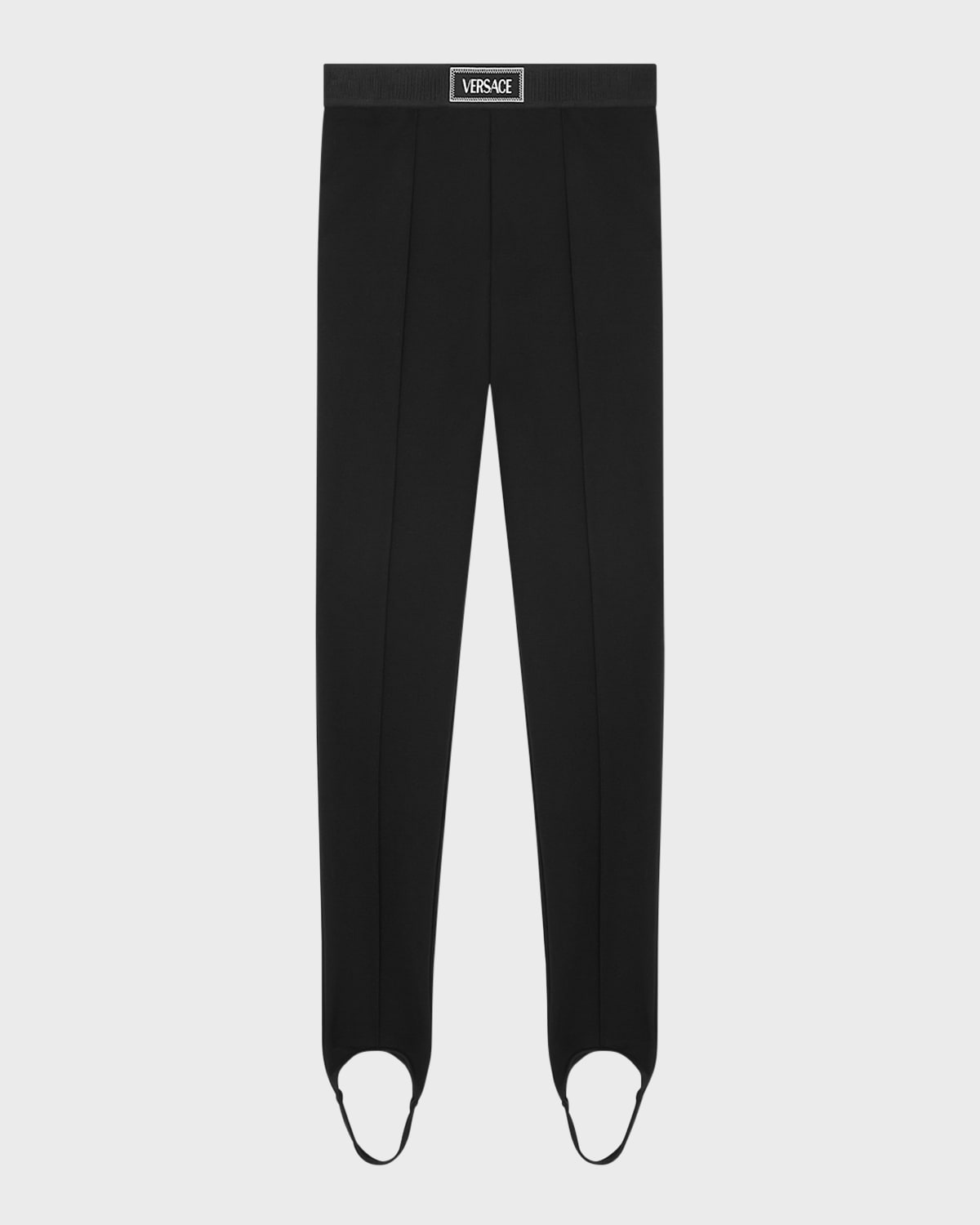 Jebina Punto Milano Knit Logo-Band Stirrup Leggings