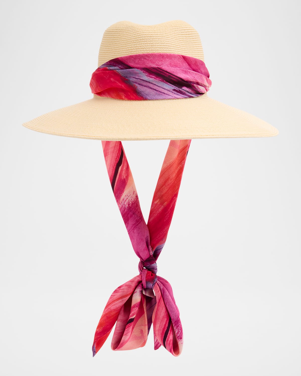 Cassidy Fedora With Organza Scarf