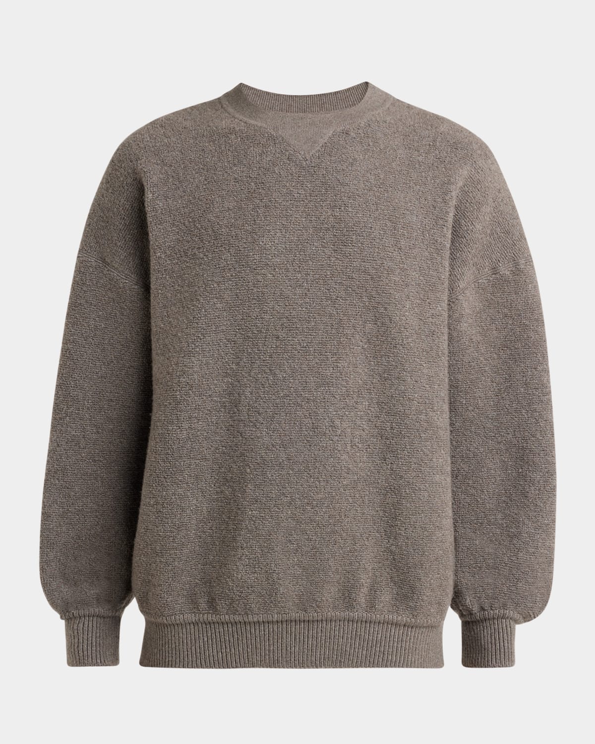 Men's Cocooning Wool and Cashmere Crewneck Sweater