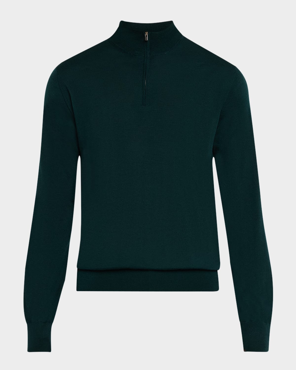 Men's Fine Knit Quarter-Zip Sweater
