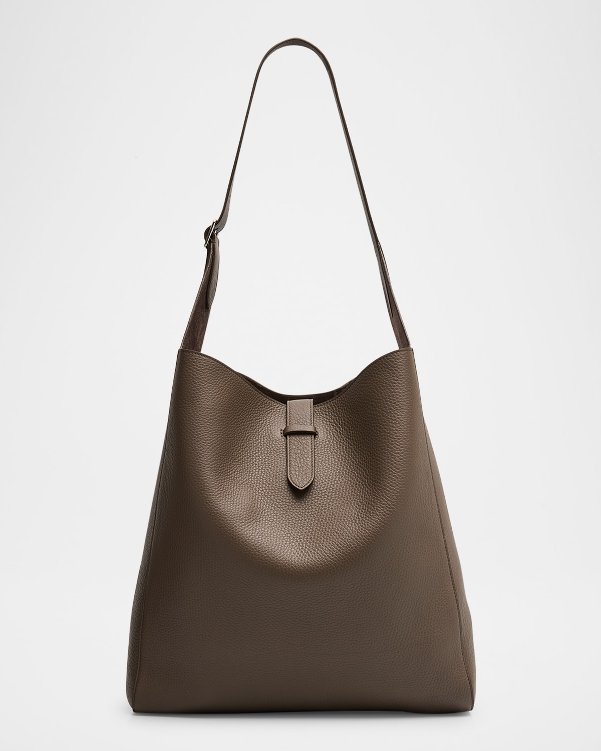 The Row Blake Hobo In Lux Grained Leather