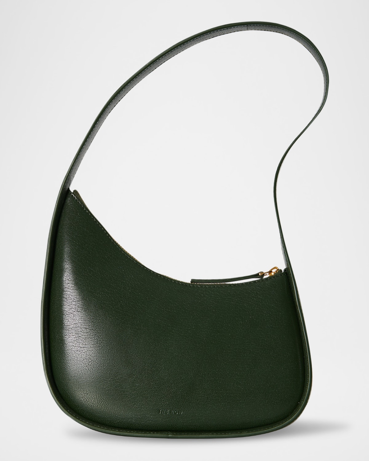 THE ROW HALF MOON IN SHINY KIDSKIN LEATHER 
