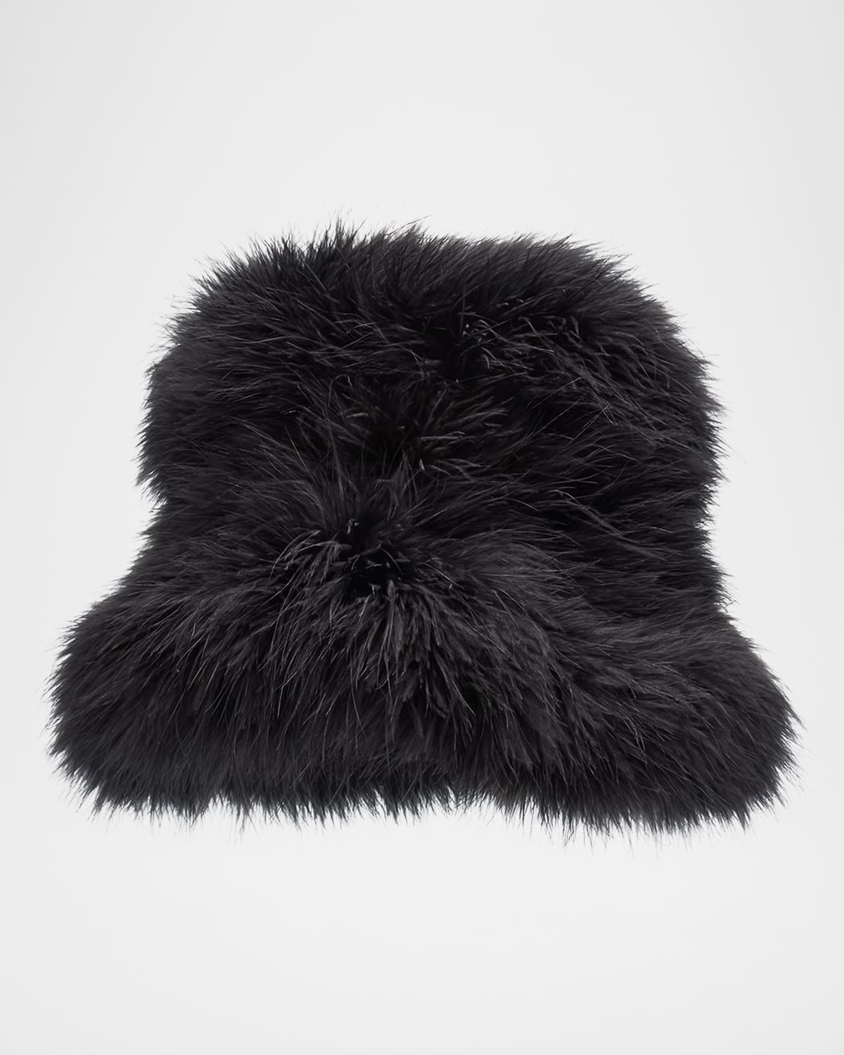 The Goldie Feathered Bucket Hat
