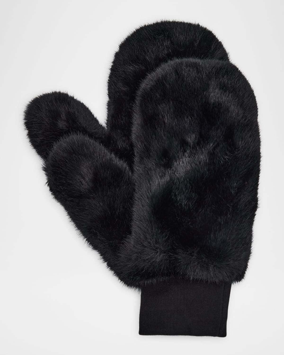 ADRIENNE LANDAU FAUX FUR PETITE MITTENS 