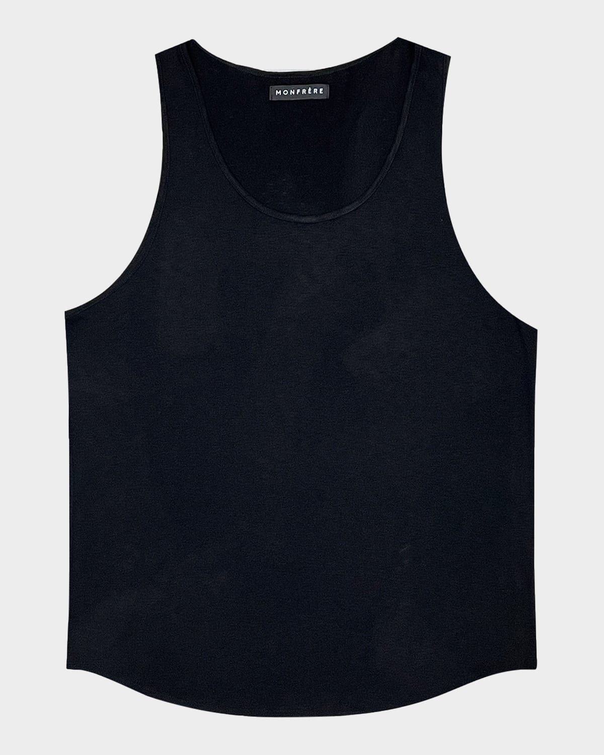 Shop Monfrere Men's Travis Crewneck Stretch Knit Tank In Noir