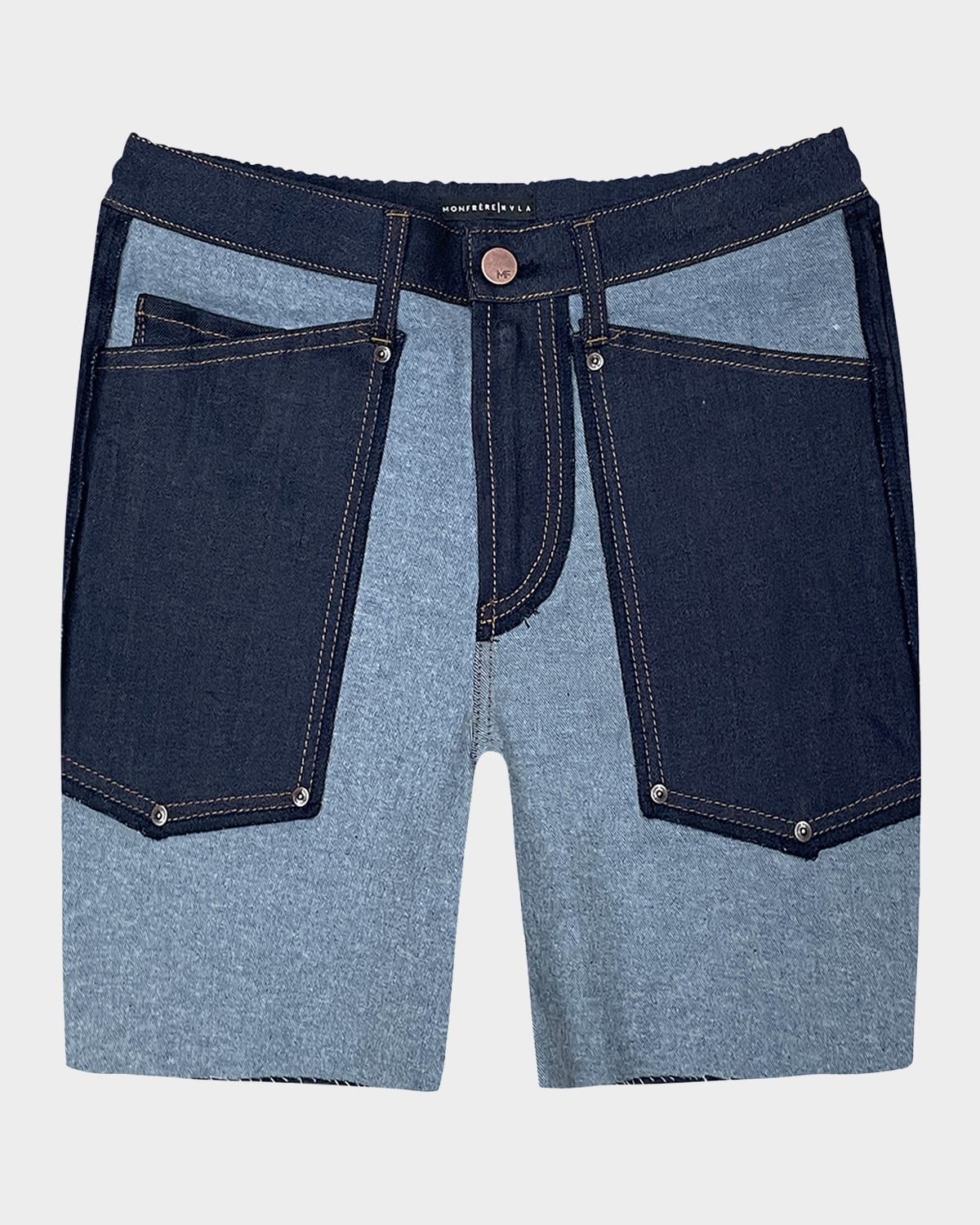 Men's MFVLA1 Two-Tone Denim Shorts