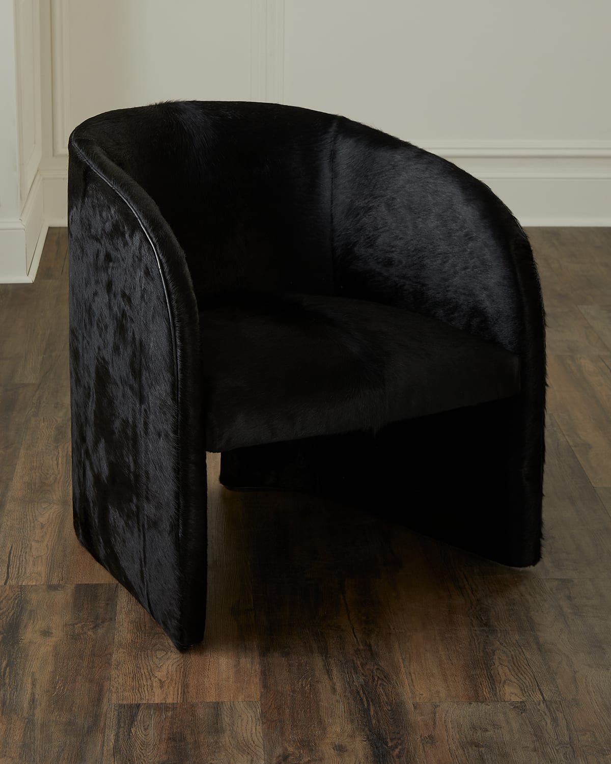 Massoud Tavi Hair On Hide Chair In Black