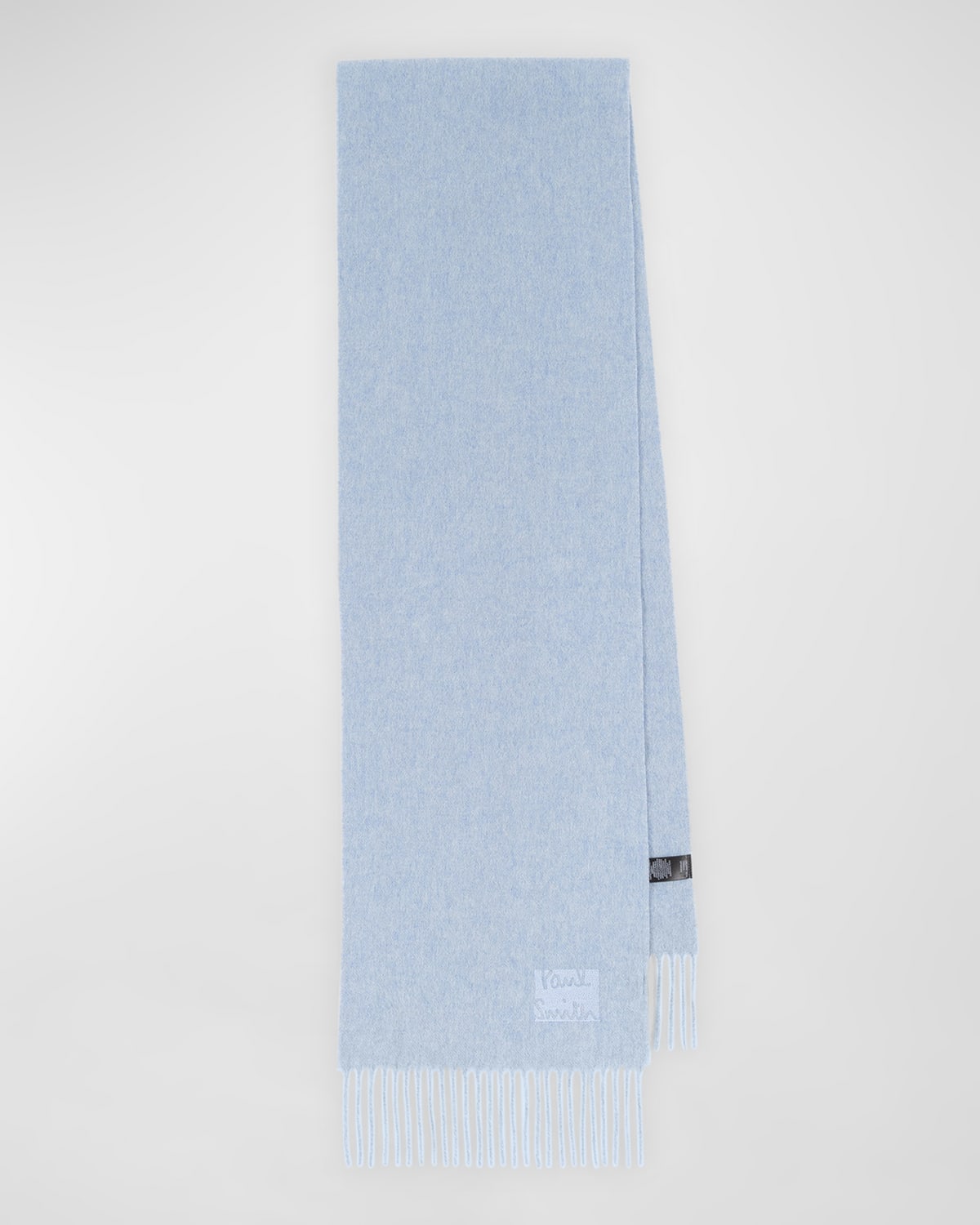 Men's Cashmere Micro-Logo Scarf