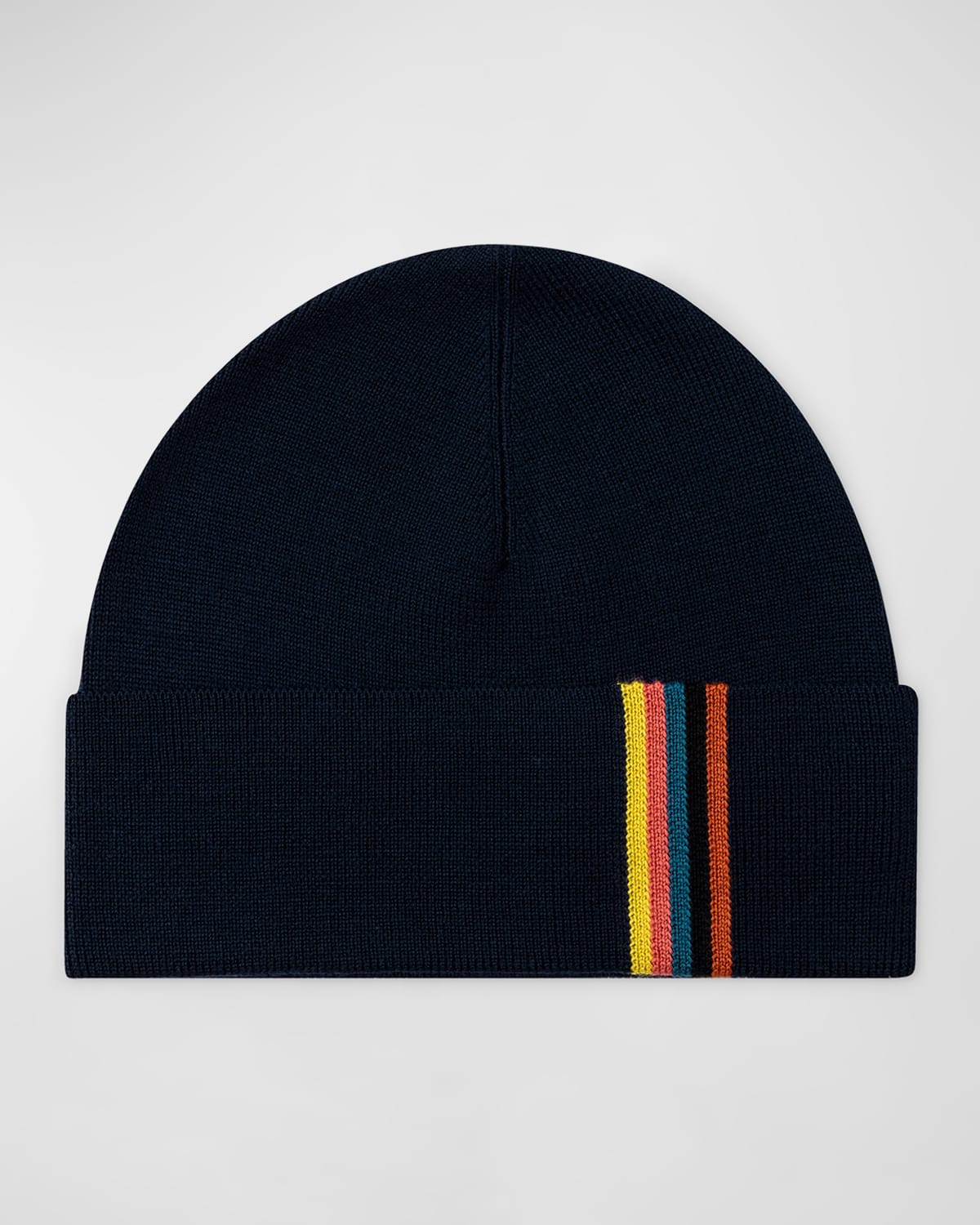 Men's Wool Artist Stripe Beanie Hat