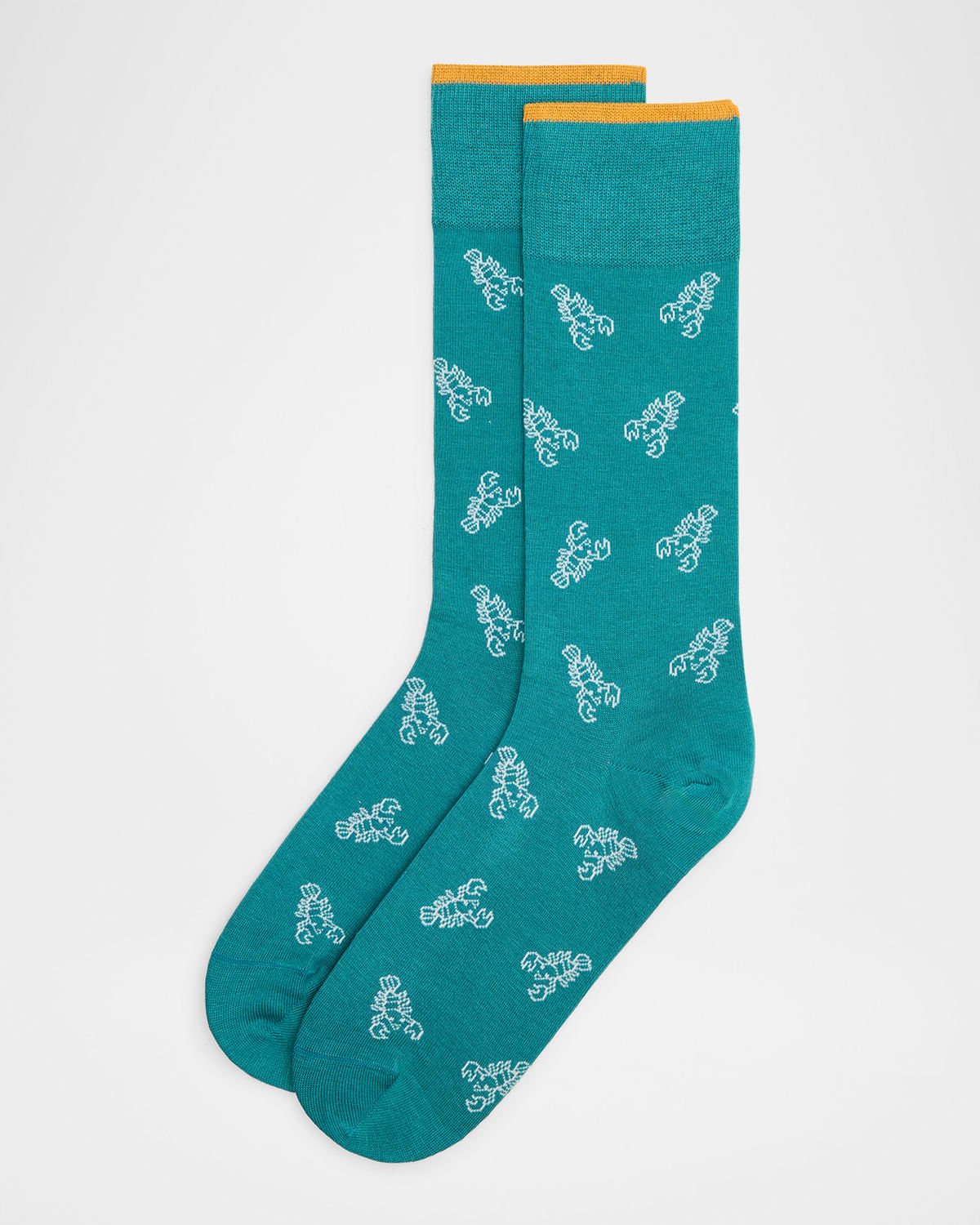 Men's Lobster-Print Crew Socks