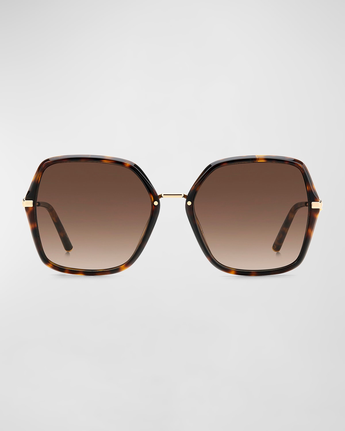 Carolina Herrera Square Metal Sunglasses