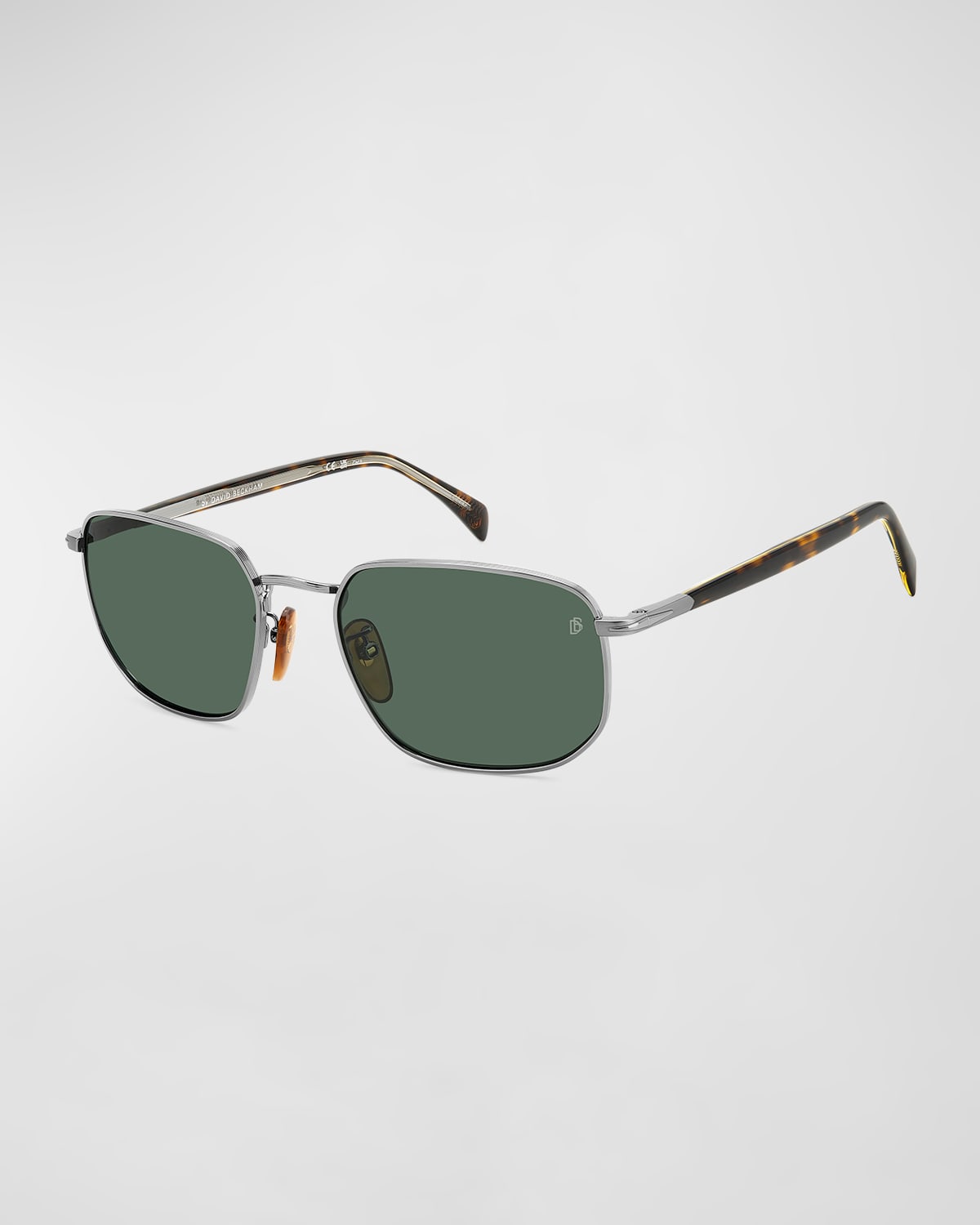 Men's Polarized Metal Rectangle Sunglasses