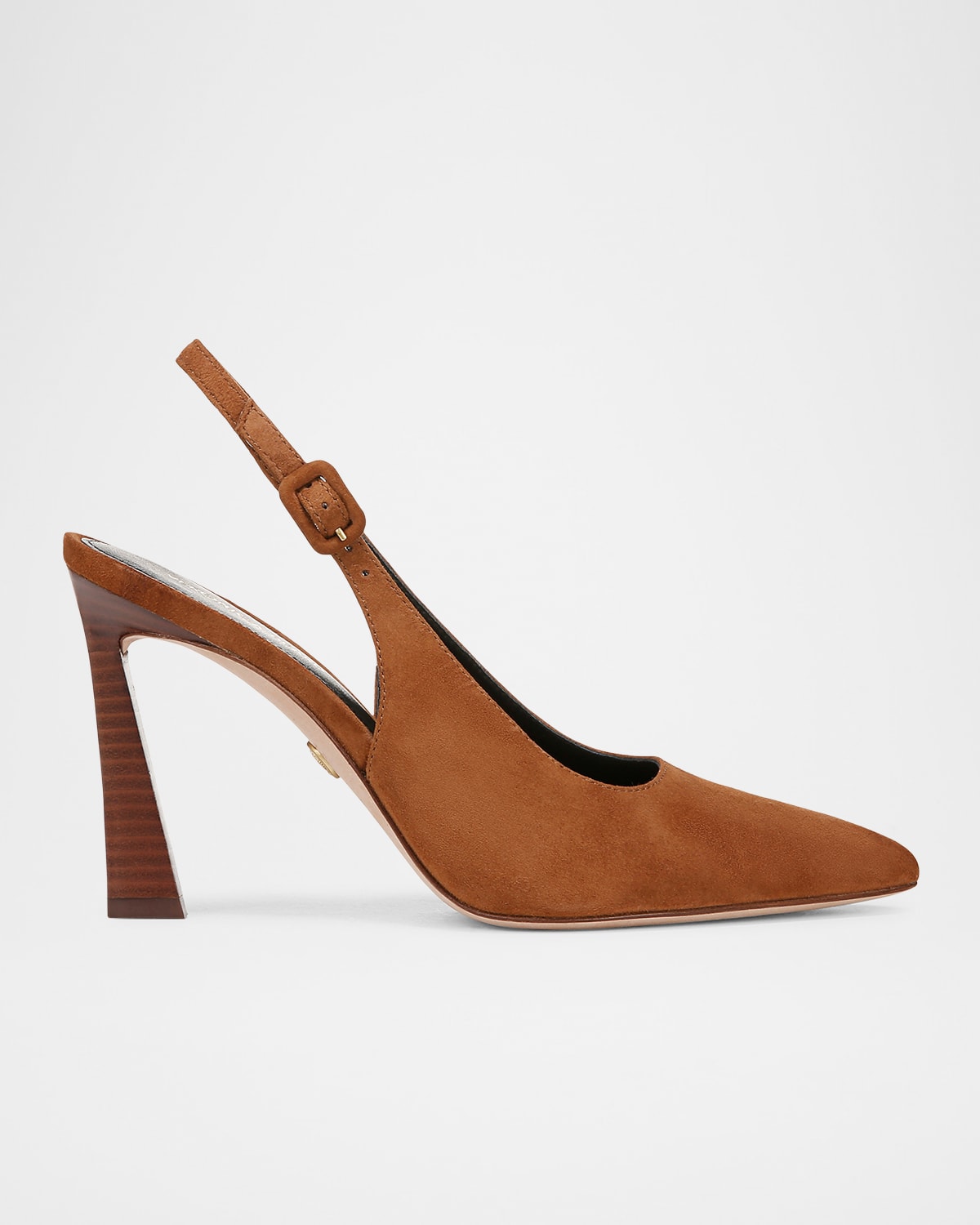 Veronica Beard Callie Pointed Toe Slingback Pump In Caramel Suede