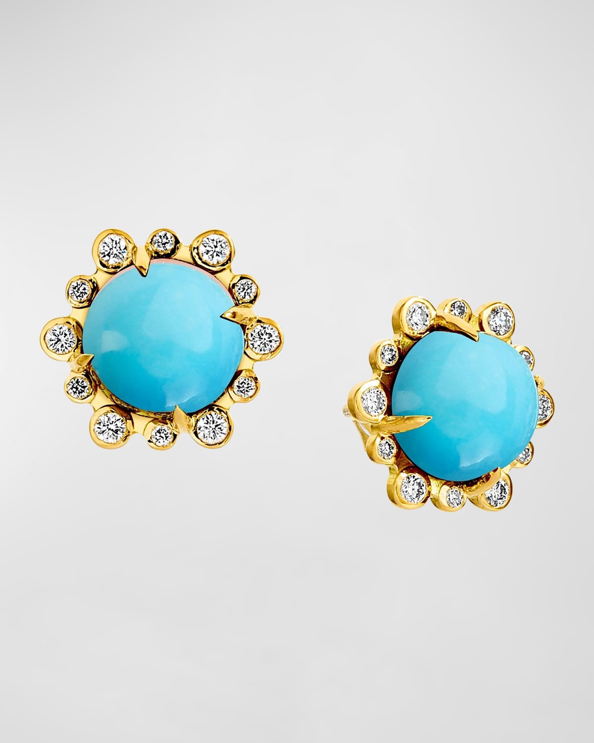 Baubles Earrings with Stone and Diamonds
