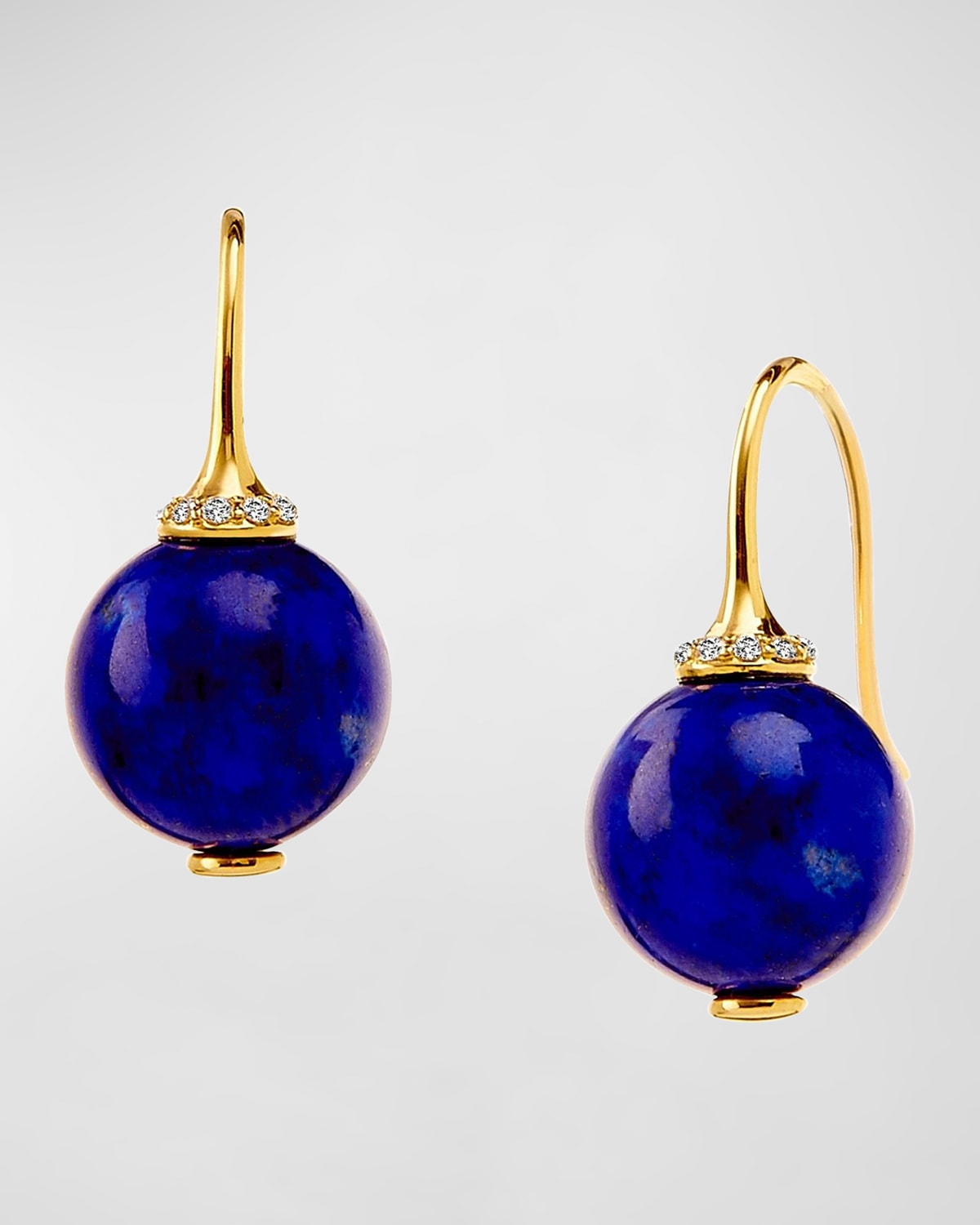 18K Mogul Bead Drop Earrings