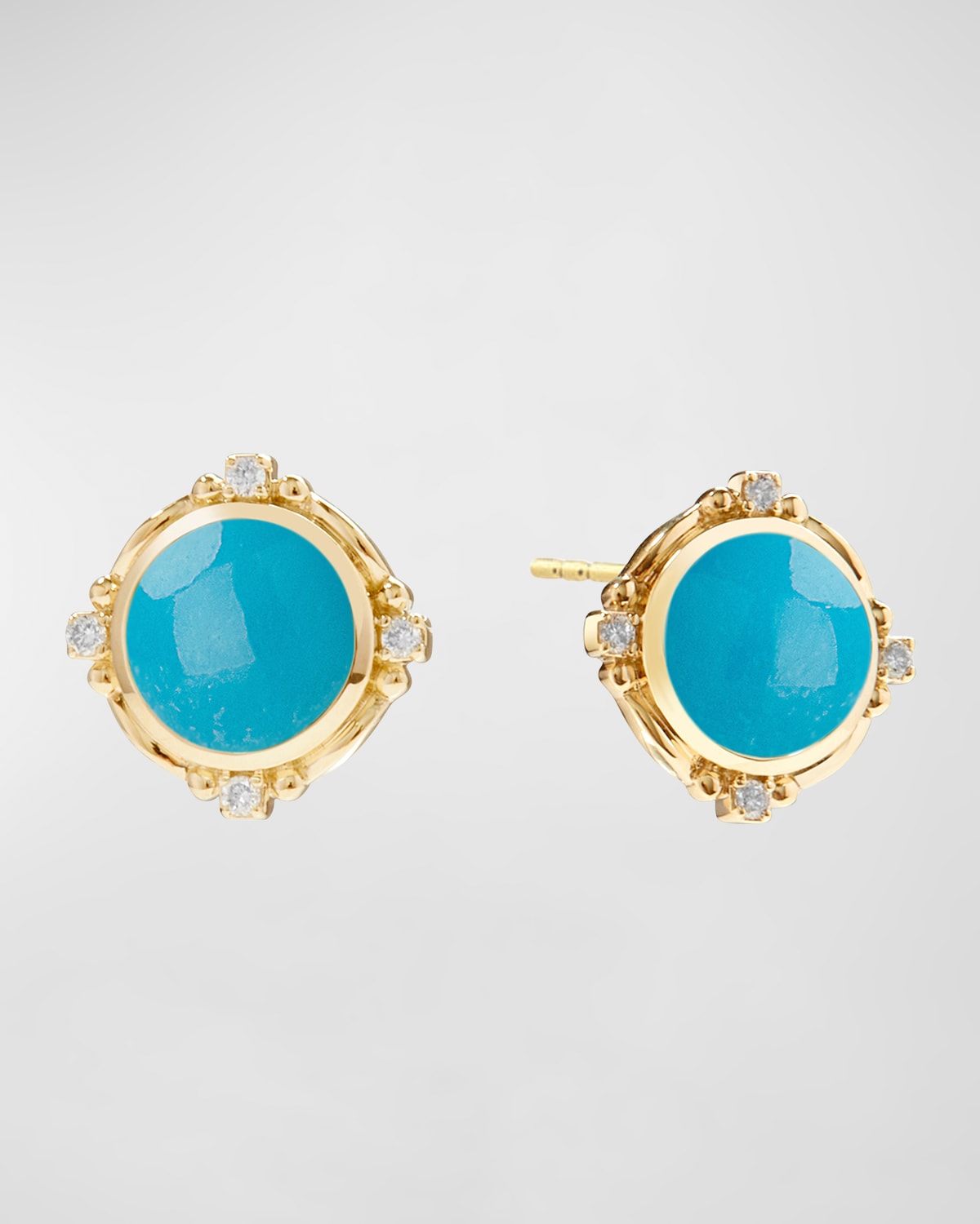 Mogul Blue Topaz Earrings