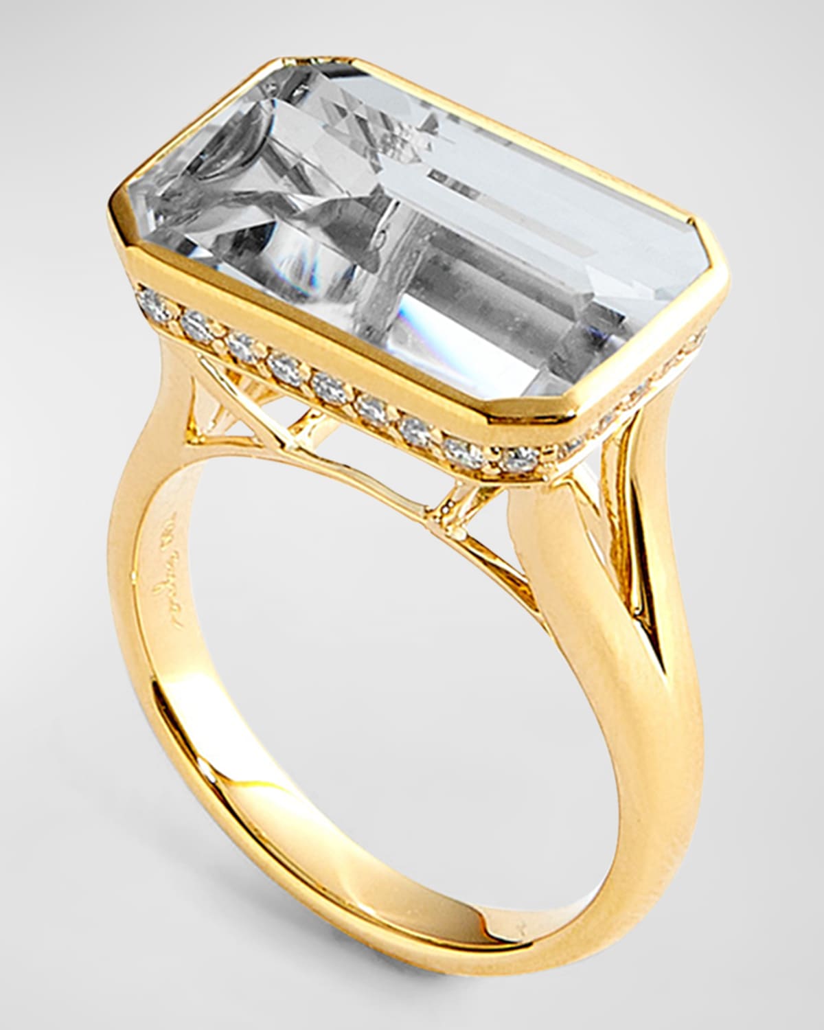 18K Yellow Gold Geometrix Ring, Size 6.5
