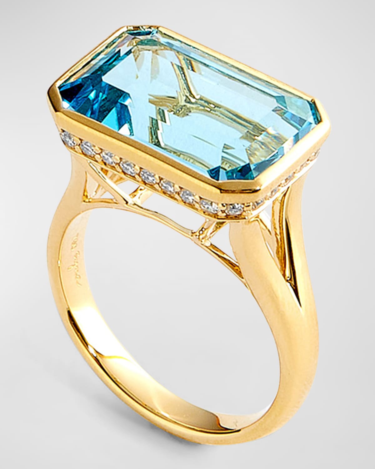 18K Yellow Gold Geometrix Ring, Size 6.5