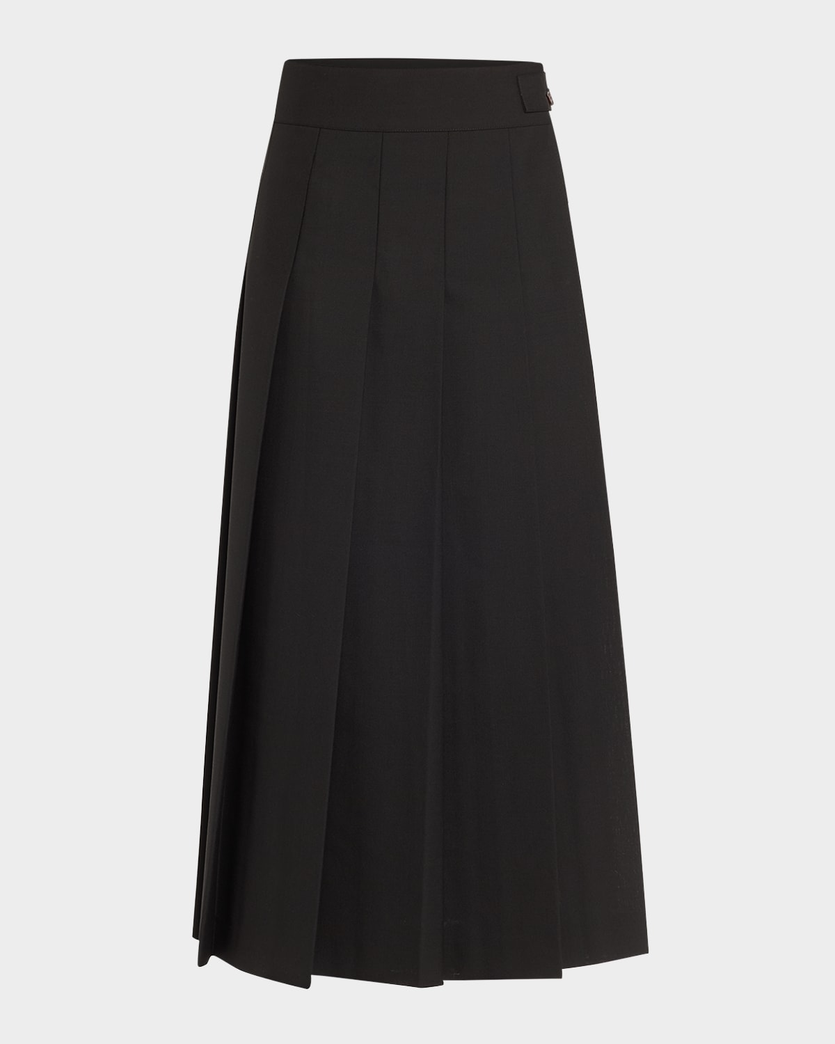Shop Rohe Plisse Wrap Skirt In Black 