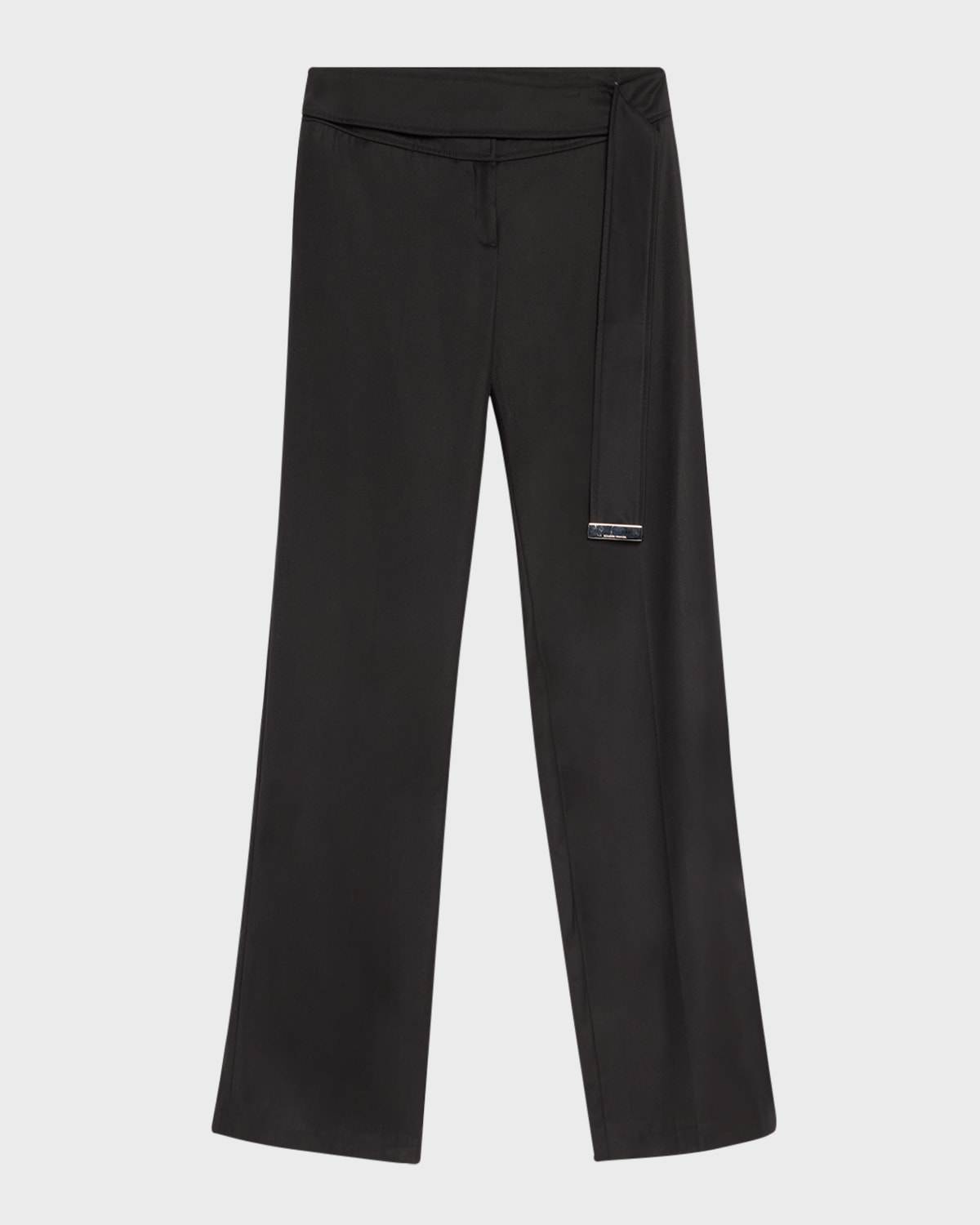 The Ashton Belted Straight-Leg Pants