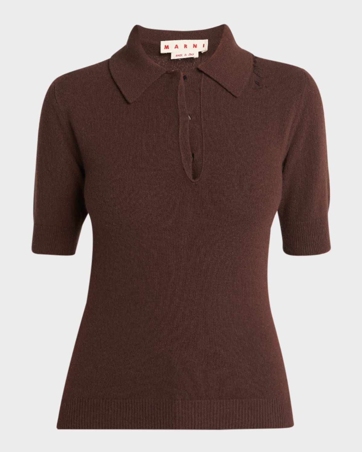Slim Polo Wool Cashmere Sweater