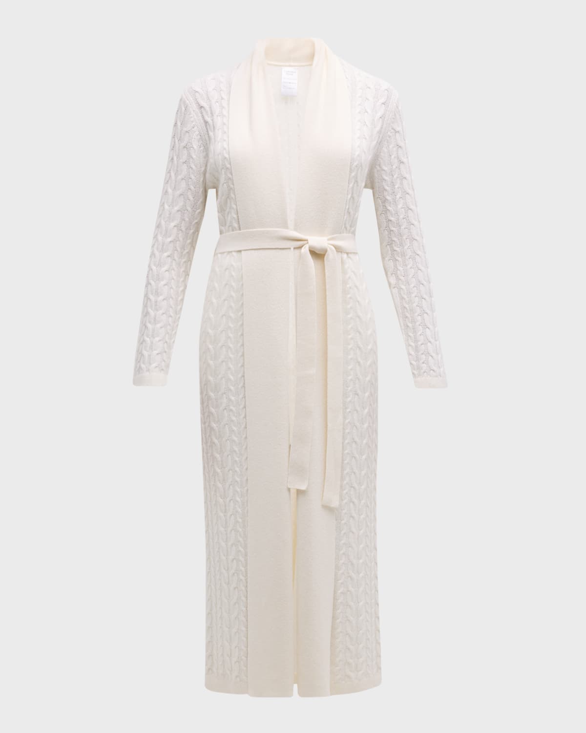Cashmere Cable-Knit Robe
