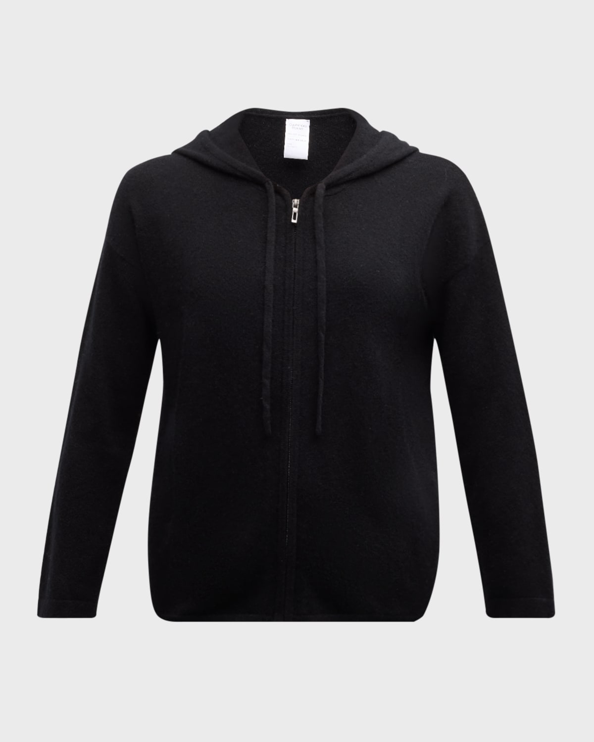 Cashmere Zip-Front Hoodie