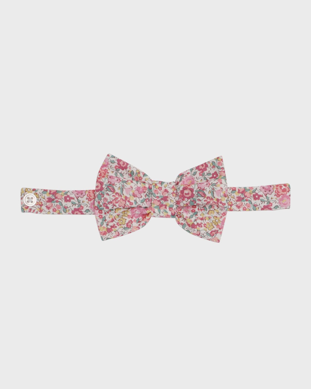 Tessa James Boy's Floral-print Bow Tie In Pink