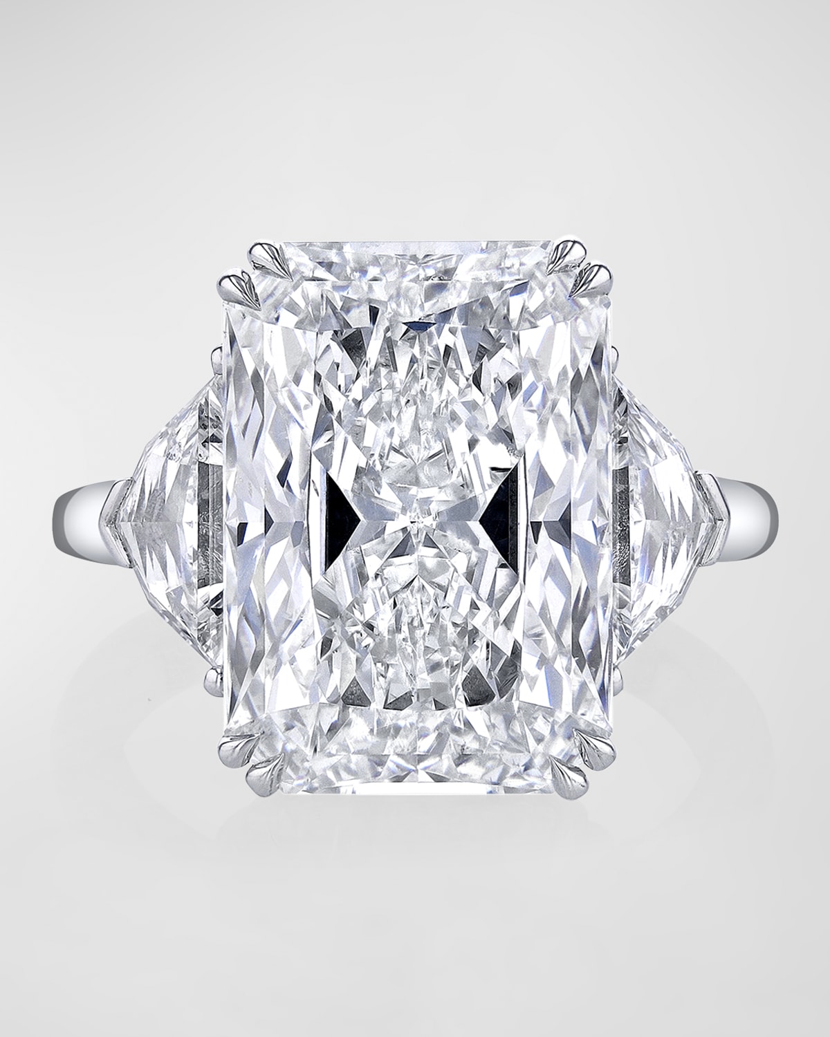 Platinum Elongated Radiant Cut Diamond Ring, 11.06tcw (Size 6.5)