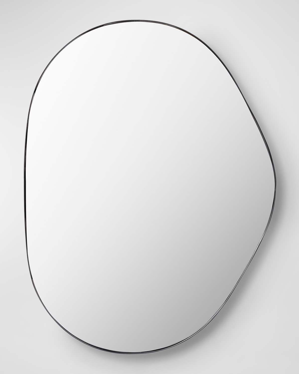 Surya Rugs Aamnah 40" Free-form Wall Mirror, Black In Black