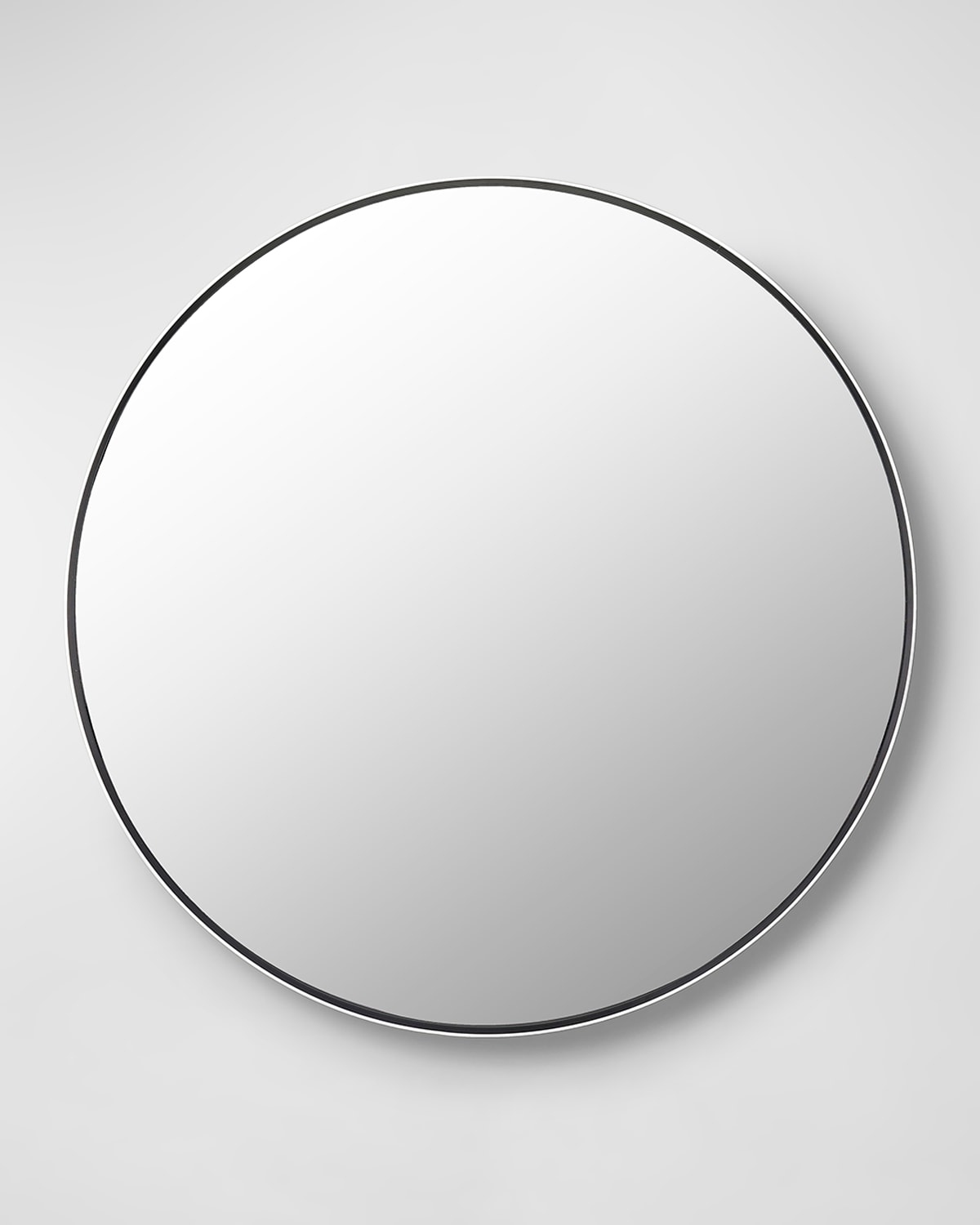 Surya Rugs Aranya 36" Round Wall Mirror, Black In Black