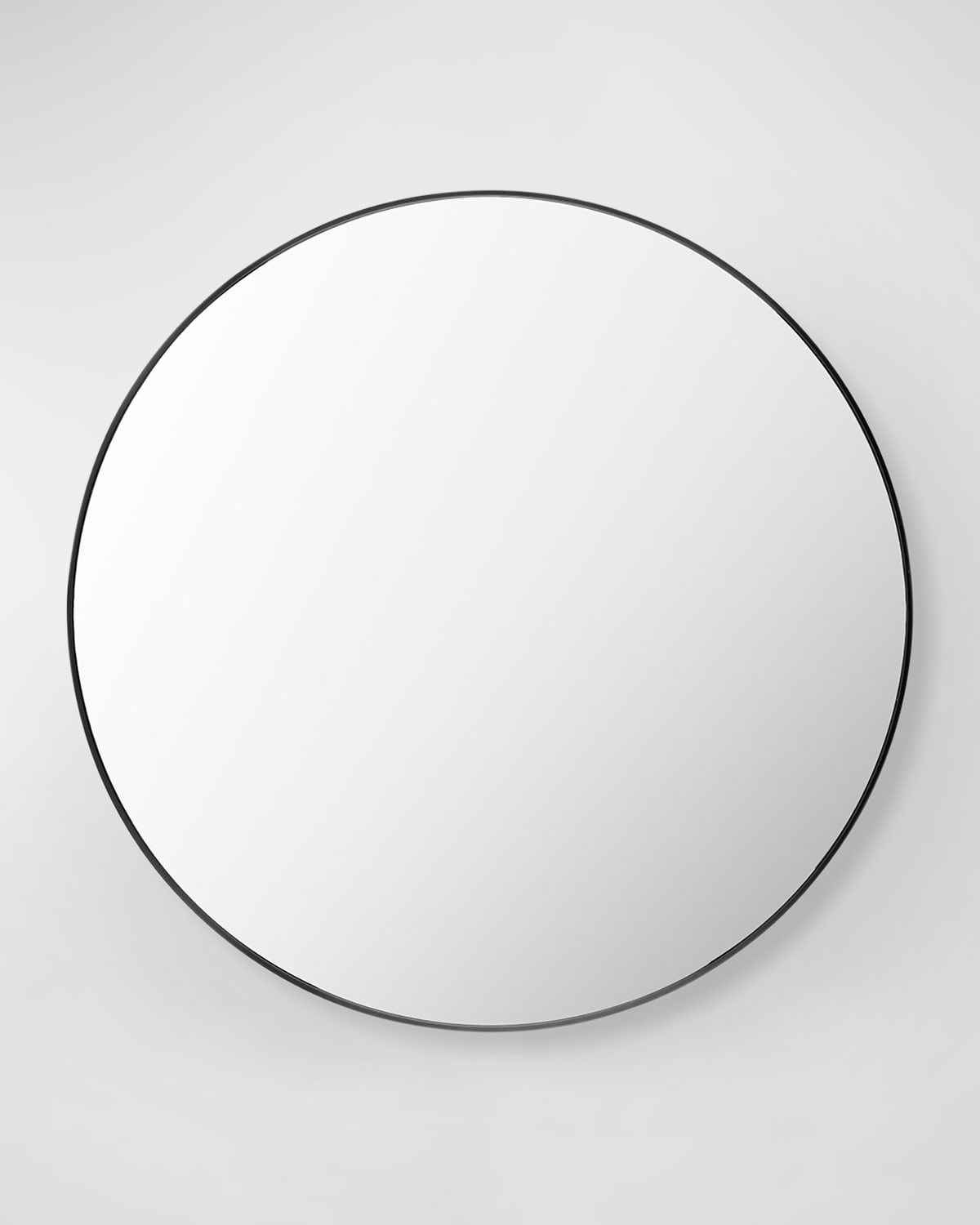 Surya Rugs Aranya 40" Round Wall Mirror, Black In Black